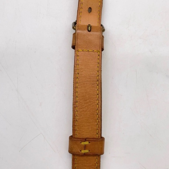 Louis Vuitton Tan Leather Belt with Gold Accents main image 8